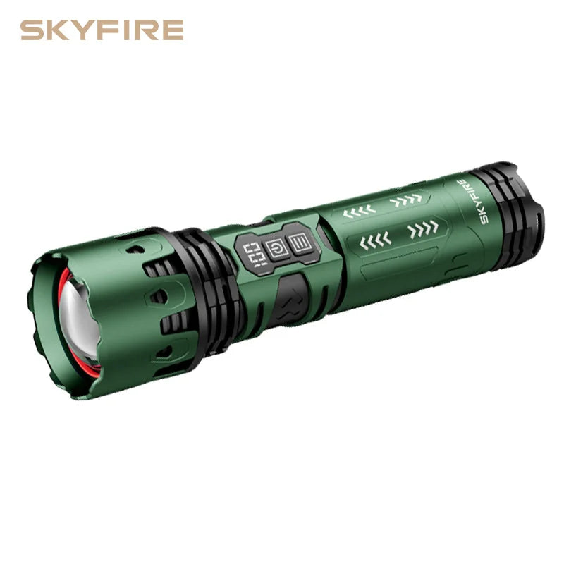 SKYFIRE 2011 Rechargeable Flashlight with Camping Light