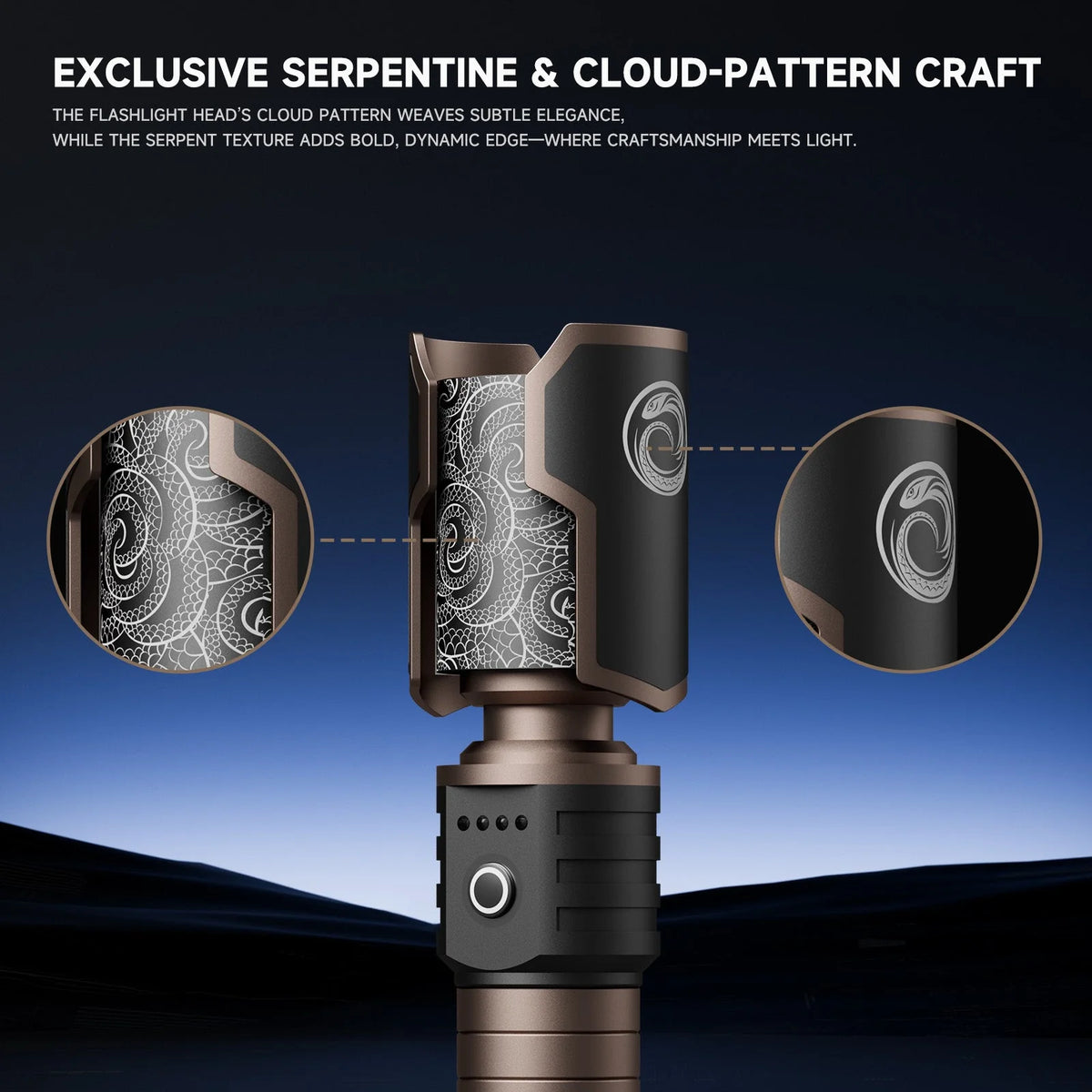SkyFire 2025 2,100-Lumen Rechargeable Outdoor Flashlight