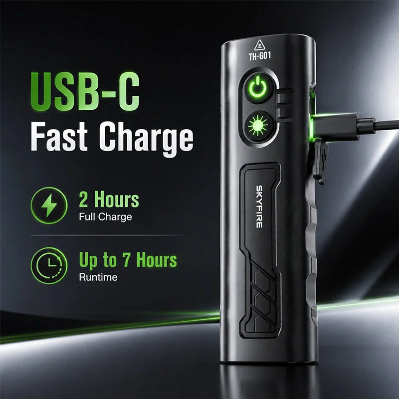 SKYFIRE SF-2024 Rechargeable Inspection Flashlight with Side Light