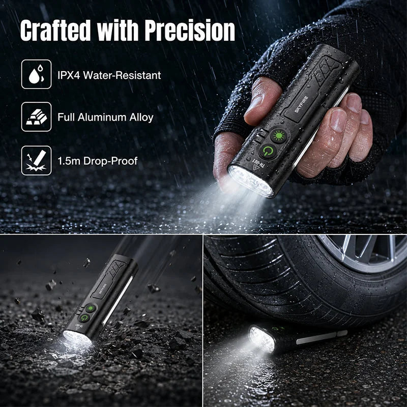 SKYFIRE SF-2024 Rechargeable Inspection Flashlight with Side Light