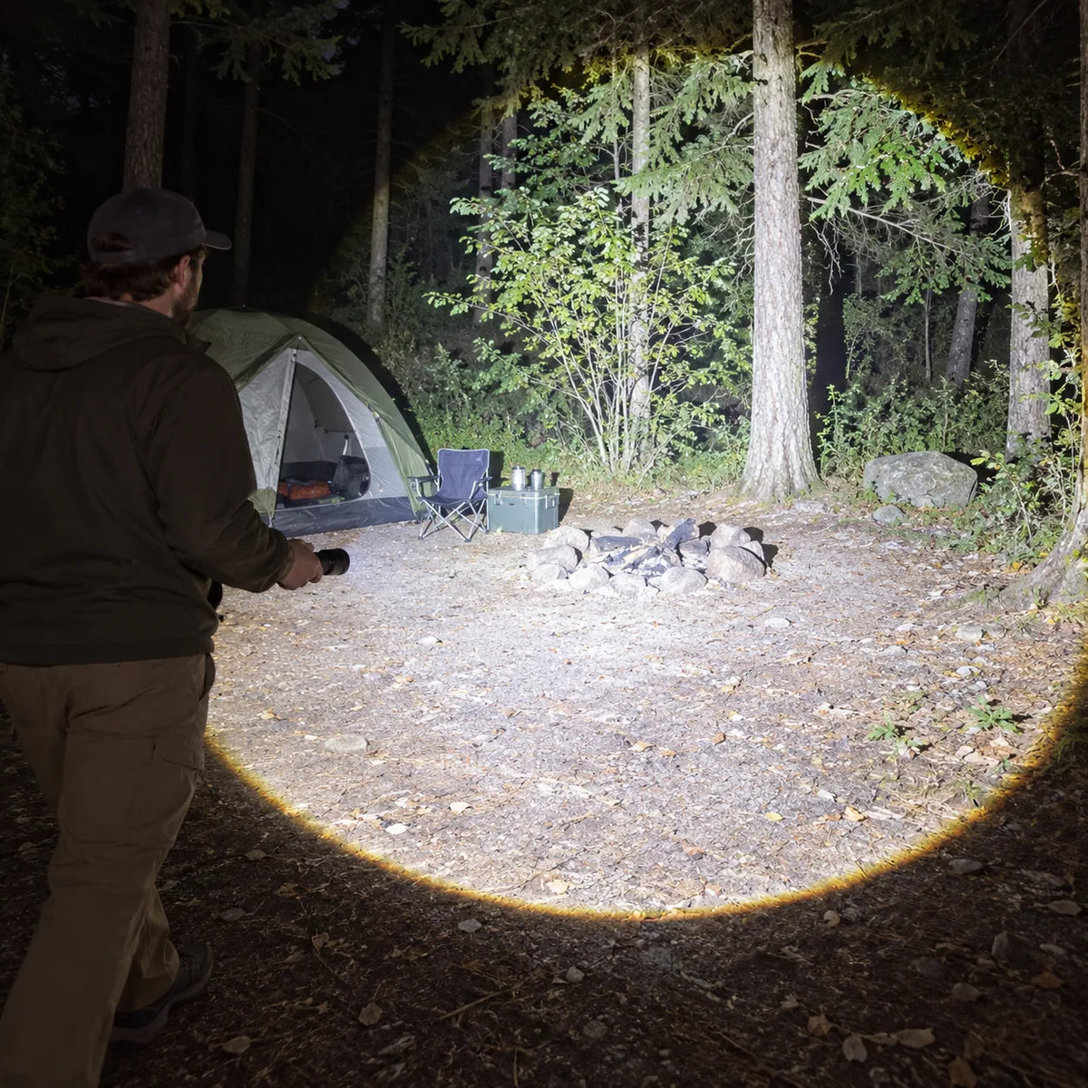 SkyFire 2025 2,100-Lumen Rechargeable Outdoor Flashlight