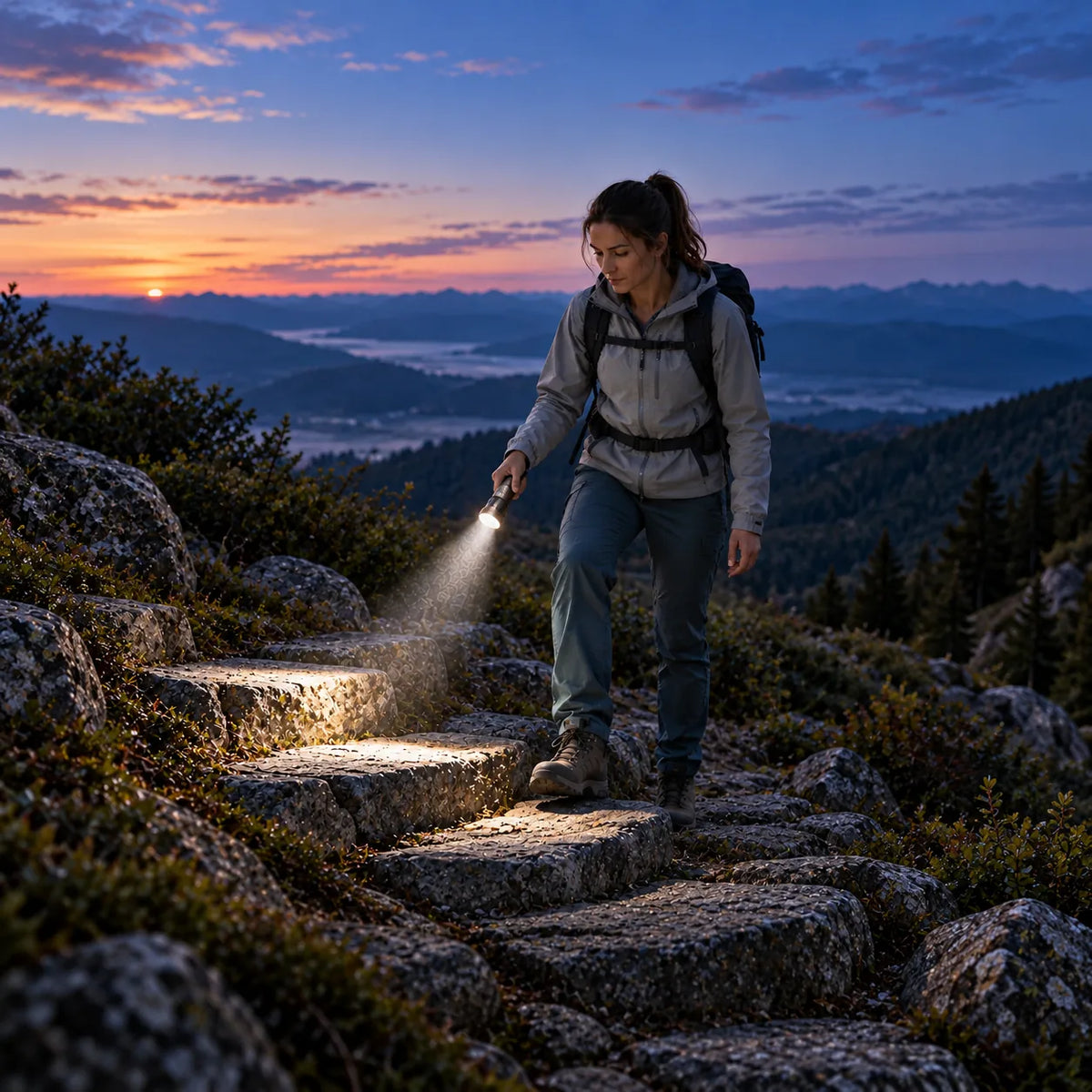 SkyFire 2000J 1,800-Lumen Rechargeable Long-Range Flashlight